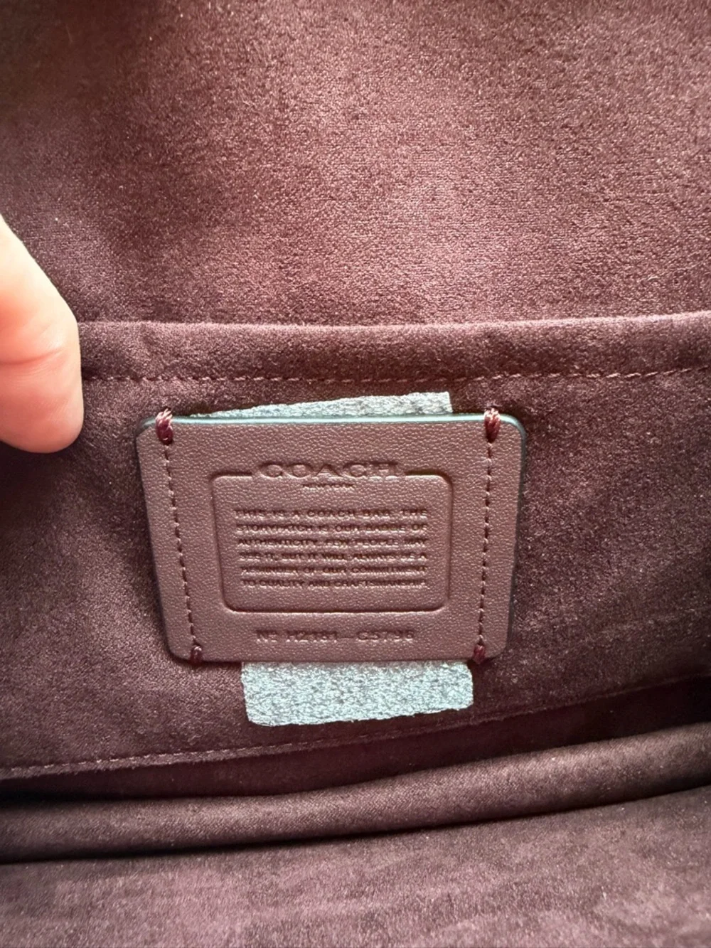 NWT Coach Red Leather Crossbody with Burgundy Snake-Print Accent & Gold Hardware - Picture 8 of 10